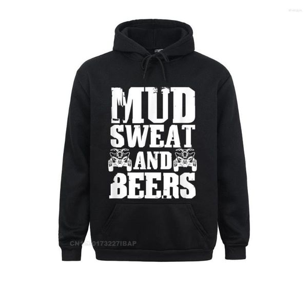 Männer Hoodies Herren Schlamm Schweiß Und Biere Lustige ATV Quad Bike Wheeler Hoodie Moto Biker Männer Personalisierte Kapuzen Mode Sweatshirts