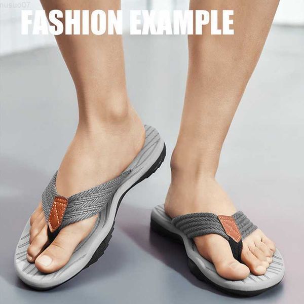 Slippers Summer Men Flip Flops Massage Slippers Skid-защищенные двойные туфли с двойной подошв