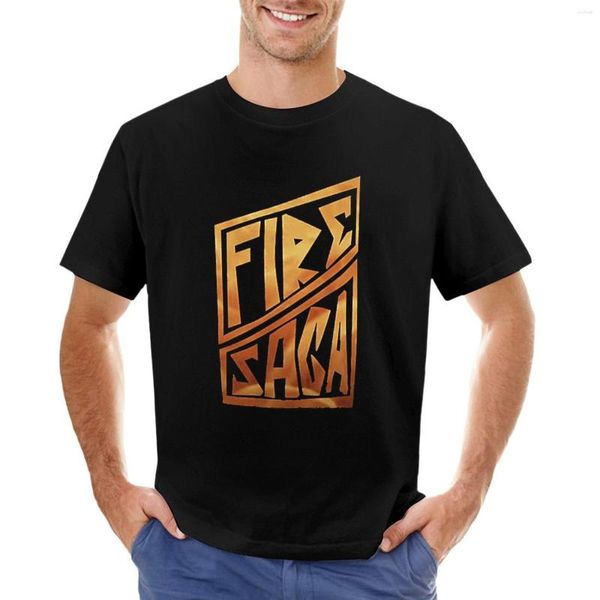 Polo da uomo Eurovision Song Contest The Story Of Fire Saga T-Shirt Magliette nere Maglietta con stampa animalier per ragazzi Cotone da uomo