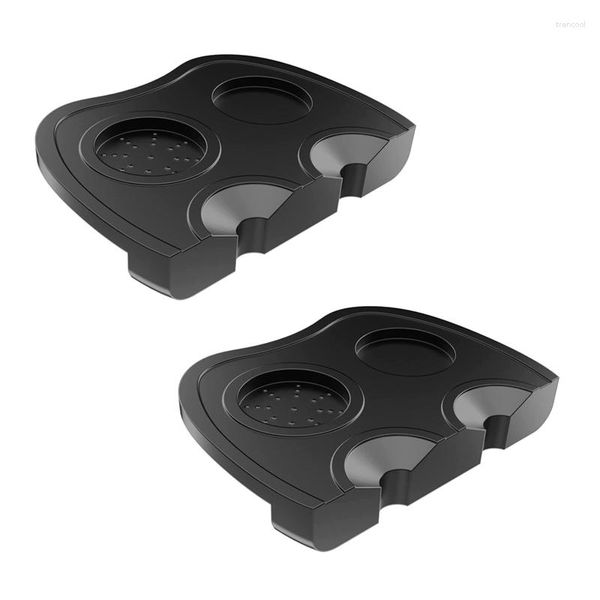 Кофейные фильтры 2pcs Espresso Tampers Mat Silicone Farper Holder Corner Pad Anti-Skid Tools