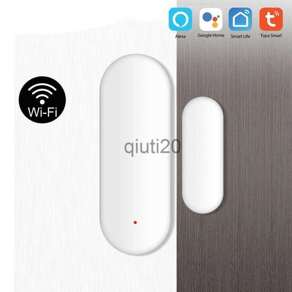 Altri accessori di allarme Tuya Smart WiFi Sensore per porte e finestre Contatto magnetico APP mobile Telecomando Allarme Push Lavora con Alexa Google Assistant IFTTT x0718