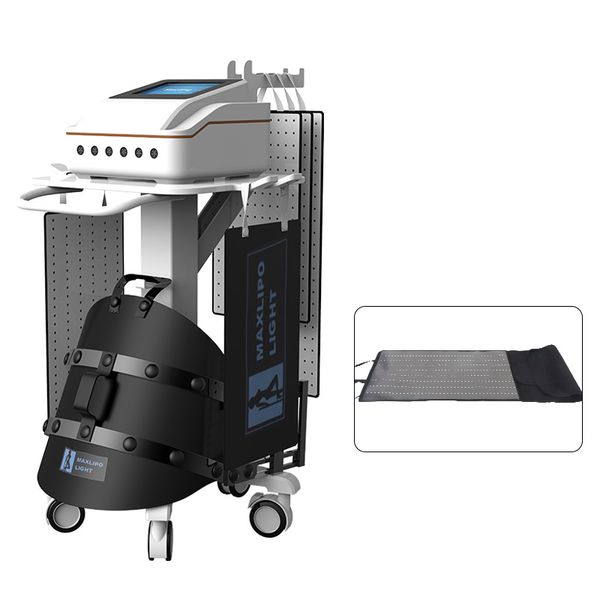 Maxlipo 5D-Laser-Schlankheitsgerät, Infrarot-Nahinfrarot-Panel, Körper- und Gesichtspflegegerät, Gesichtshautaufhellung, Fettverbrennungstherapie, 635-nm-Diodenlaserausrüstung mit niedriger Intensität