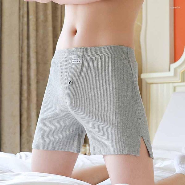 Shorts Masculino 3XL Masculino Cueca Boxer Casual Respirável Calça Aro Sem Costura Cuecas Treino Roupa Interior de Academia Roupa de Dormir