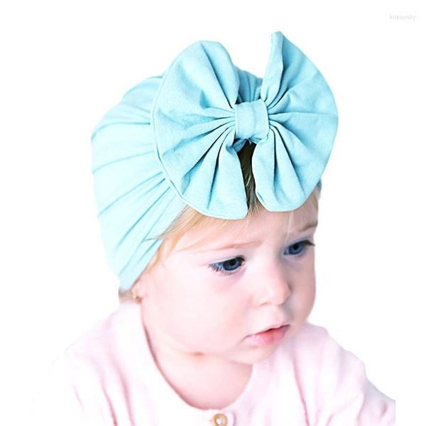 Berets Cotton Girl Hear Оболочка младенца для малыша малышка Baby Turban Bownot Soft Beanie Hat Cap PO реквизит