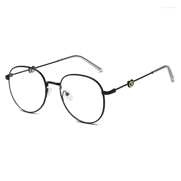 Óculos de sol Óculos de prescrição Miopia Óculos anti-luz azul Óculos de armação de metal Óculos ópticos para míope-0,5-1,0-1,5-2,0-2,5-3,0-3,5