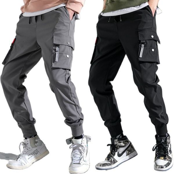 Calças Masculinas Design Fino Calças Masculinas Jogging Cargo Militar Casual Pista de Trabalho Verão Plus Size Joggers Vestuário Teachwear 230718