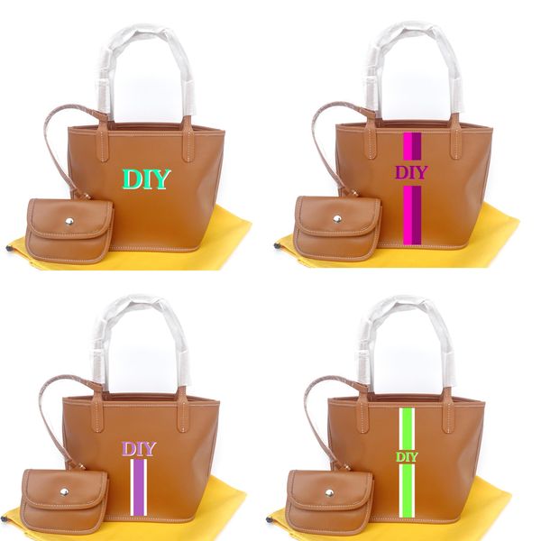 Damen-Einkaufstaschen, Umhängetasche, einseitig, echte Handtasche, DIY, handgefertigt, individuell anpassbar, A10