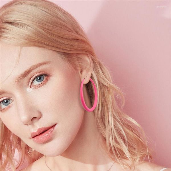 Creolen 2 Stück rosa bunt für Frauen sexy trendiger Ohrschmuck Geometrie Goth Piercing Ohrring Creolen Großhandel