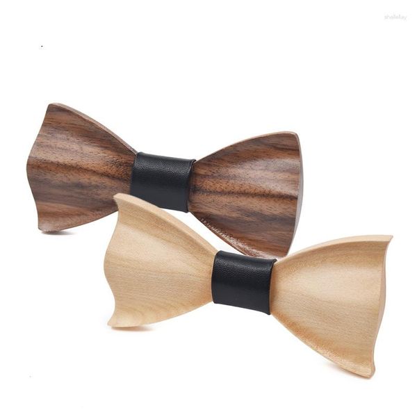 Bow Ties Man Tasarım Ahşap kravat El yapımı Siyah Bowties Wishiness Düğün Partisi Gömleği Balıktail Kelebek Giyim Aksesuarları