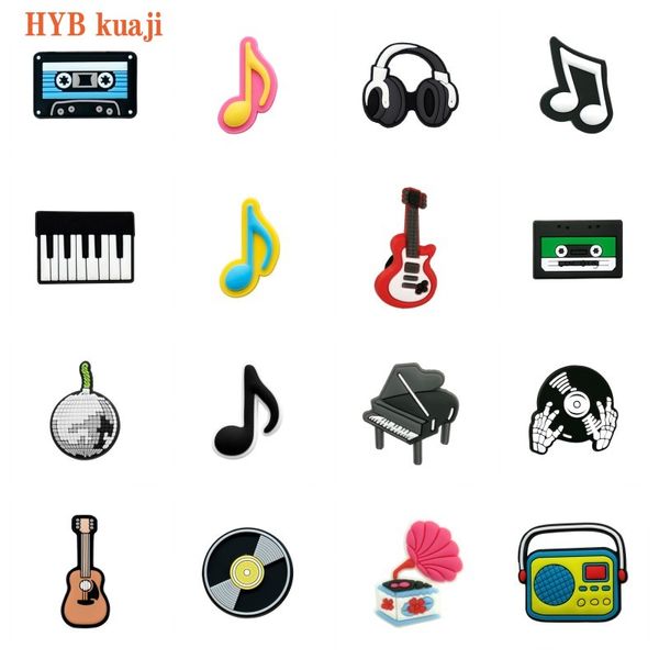 HYBkuaji instrumentos musicais amuletos de sapato decorações personalizadas de sapato atacado