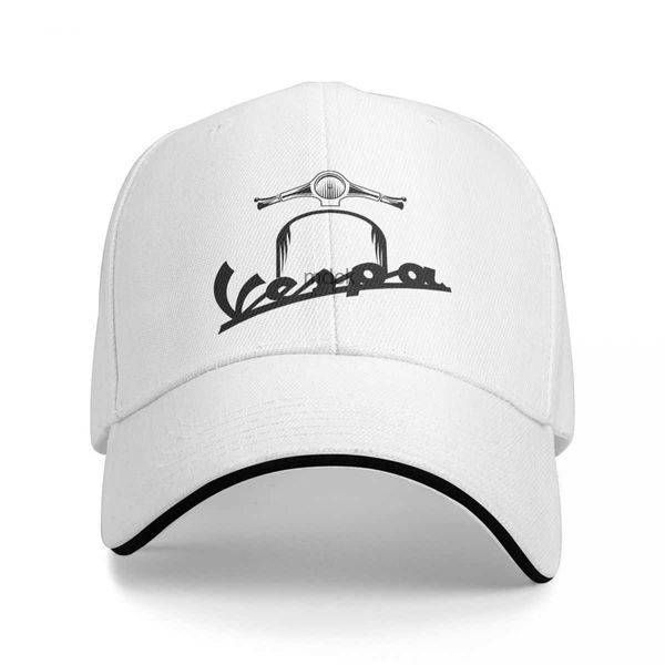 Ball Caps Vespa Piaggio Beyzbol Kapağı Erkekler İçin Kadınlar 2023 Yeni Scooter Bike Mopeds Trucker Hats Sun Cap Fit HKD230718