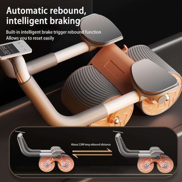 Sit Up Bancos Automatic Rebound Abdominal Muscle Wheel Home Abs Com Display Digital Phone Holder Indoor Multifunctional Fitness Equipment 230717