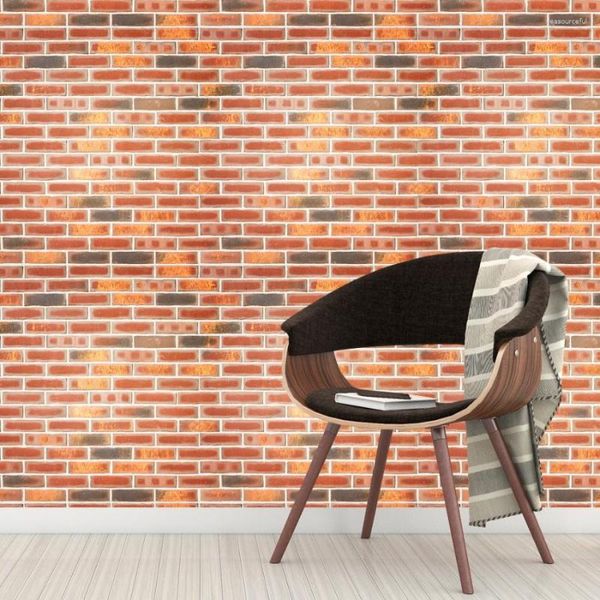 Sfondi Vintage Red Brick Peel And Stick Carta da parati autoadesiva per la camera da letto Soggiorno Wall Home Decoration Sticker