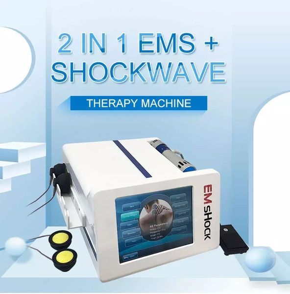 Stoßwelle und EMS elektronischer Muskelstimulator Physiotherapiegerät Schmerzlinderung erektile Dysfunktion ED-Behandlung Ganzkörpermassagegerät EMShock-Ausrüstung
