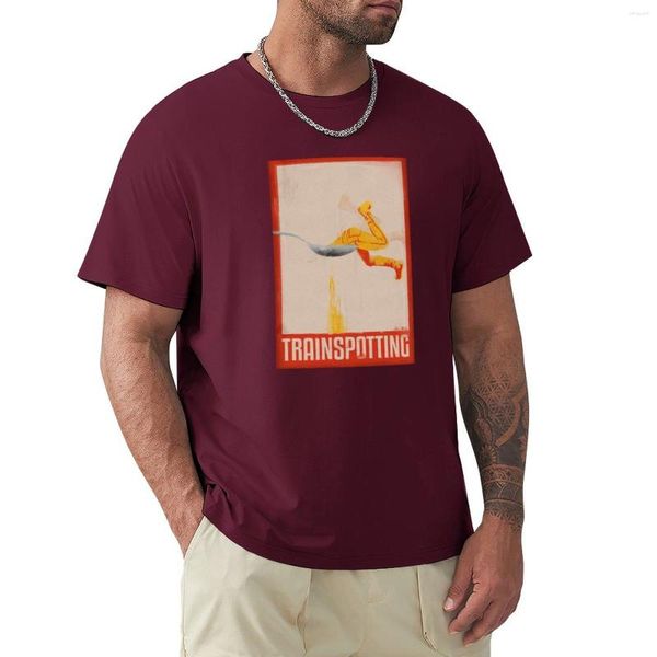 Polos para hombre TRAINSPOTTING MOVIE FILM AESTHETIC POSTER Camiseta Camisetas gráficas Blusa Camisetas para hombre Algodón