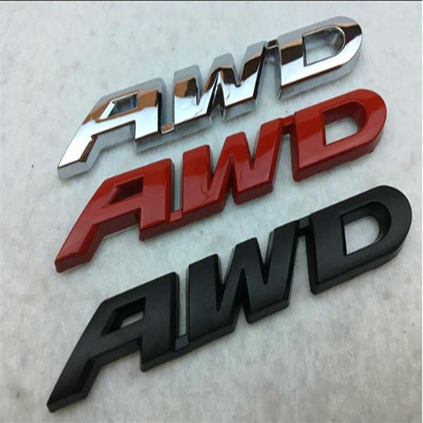 Novo carro de carta galvanizada com emblema de metal CRV AWD postado em 3D adesivos de carro personalizados 248b