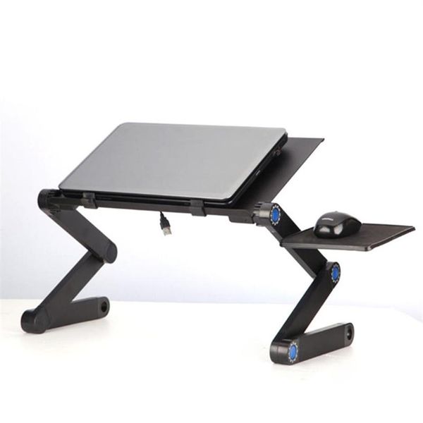 Laptop-Schreibtisch aus Aluminiumlegierung, zusammenklappbar, tragbar, Notebook-Ständer, Bett, Sofa, Tablett, Buchhalter, Tablet-PC, Ständer239i