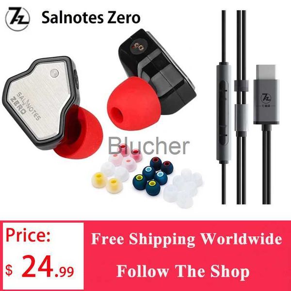 Kopfhörer Ohrhörer 7 Hz Salnotes Zero HiFi 10 mm dynamischer Treiber In-Ear-Kopfhörer IEM Metallverbundmembran N52 Magnet LXDAC A01 x0718