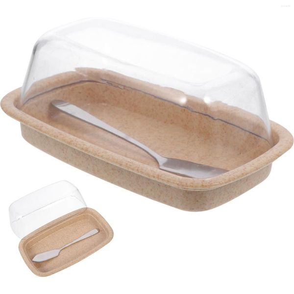 Set di stoviglie Torta Piatto di burro Coperchio Piatto di formaggio Bandejas Para Comida Contenitore Contenitore di plastica Contenitori per banchetti