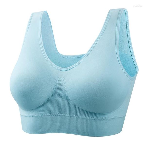 Yoga Outfit Zero Restraint Underwear Reggiseno sportivo di grandi dimensioni Senza anelli in acciaio 6XL Gilet da corsa monopezzo Abbigliamento da palestra antiurto