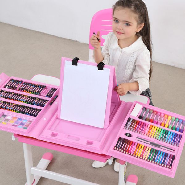 Penne per pennelli per acquerello Set da disegno per bambini Matita Pastello Penne per acquerello con tavolo da disegno Forniture per pittura ad acqua scolastica Giocattoli educativi Regali per bambini 230718