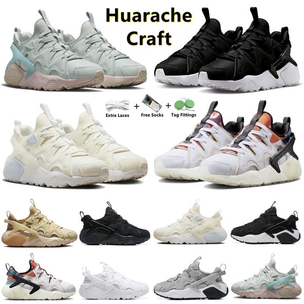 Designer huarache craft tênis de corrida para homens e mulheres tênis huaraches Gum Lunar Ano Novo Triplo Preto Sanddrift Whit tênis masculino ao ar livre tênis esportivos 36-45