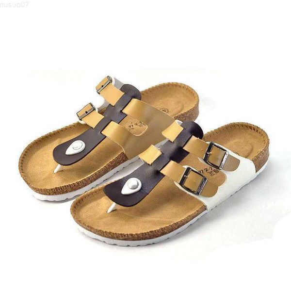 Hausschuhe Kork Hausschuhe Herren Strand Flip Flops für Herren Sommer Soft Cork Herren Flip-Flops Gummi Mule Clogs Slide Männliche Freizeitschuhe für Herren L230718