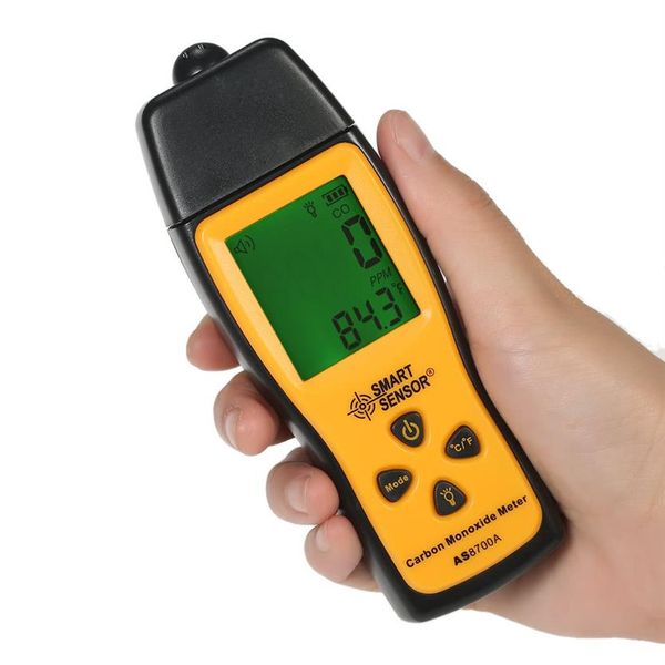 Tragbares Kohlenmonoxid-Messgerät, Tester, CO-Gas-Leckdetektor, Gasanalysator, Alarmsensor, Monitor 1000 ppm289j