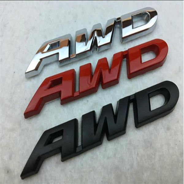 Новый металлический CRV AWD Emblem Emblem Pettlement Car опубликовал 3D персонализированные автомобильные наклейки3297