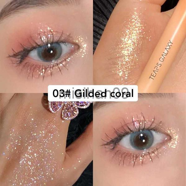 Other Makeup Women Glitter Eye Liner Pencil Eye Makeup Highlighter À Prova D'Água Pearl White Brighten Silkworm Shadow Liquid Eyeliner Pen 2022 J230718