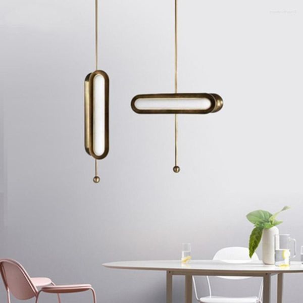 Подвесные лампы современные простые светодиодные светильники Nordic Designrer Restaurant Restaurant Kitchen Lamp