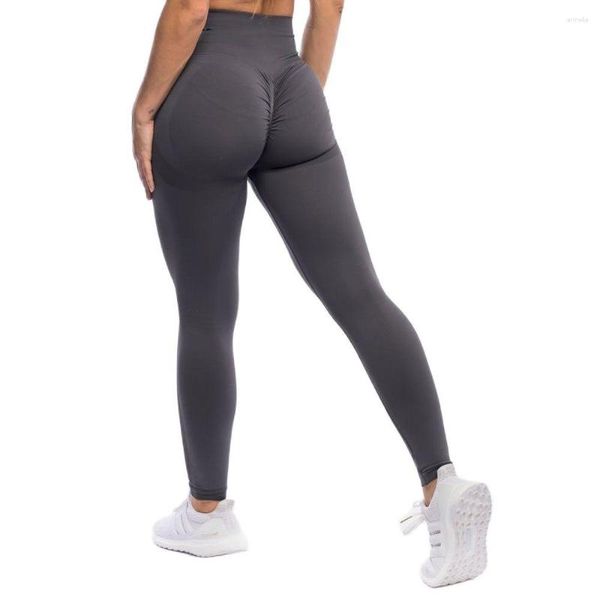 Pantaloni attivi MYS Leggings senza cuciture Donna Sport Push Up Vita alta Yoga Squat Proof Fitness Gym Bottoms Booty Scrunch Tights