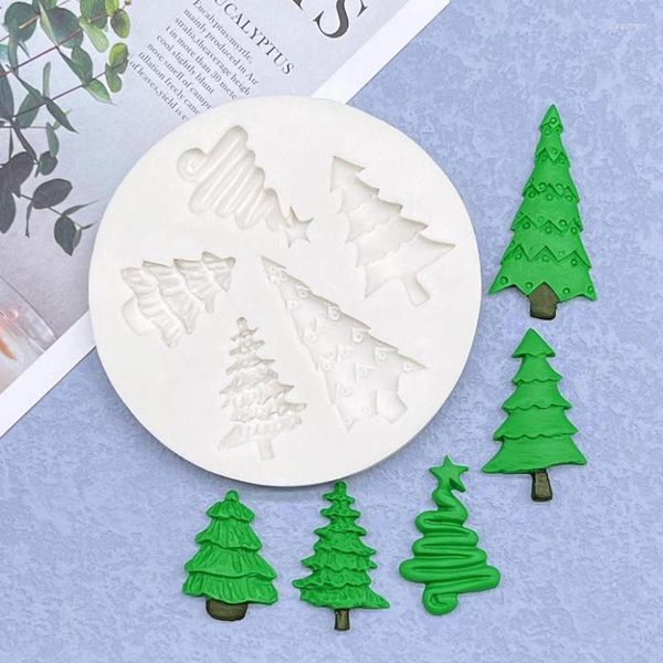 Backformen Weihnachtsbaum Silikonform Sugarcraft Schokolade Cupcake Harz Fondant Kuchen Dekorieren Werkzeuge