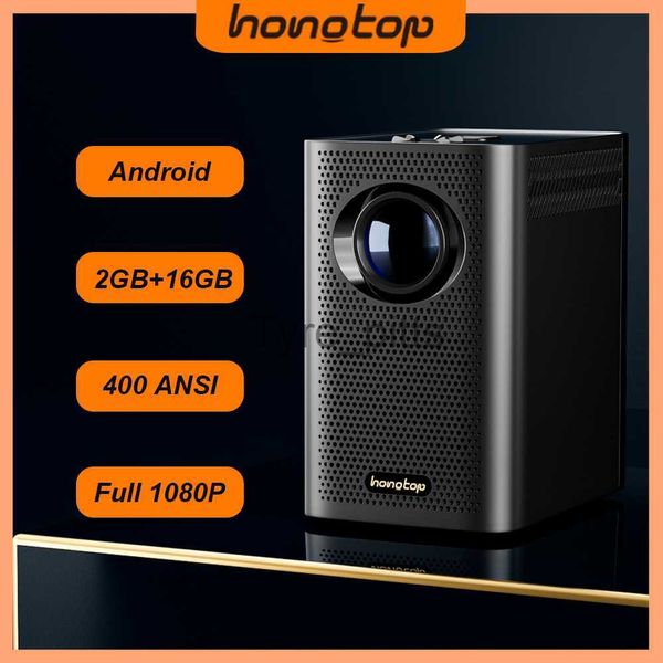 Outros acessórios para projetor HONGTOP S30 Android 10 16GB 4K Projetor de Home Theater Versão Global 1080P Full HD Projetor 400 ANSI Lumens Projetor Portátil x0717