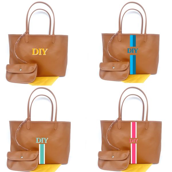 Damen-Einkaufstaschen, Umhängetasche, einseitig, echte Handtasche, DIY, handgefertigt, personalisiert, personalisierbar, A4