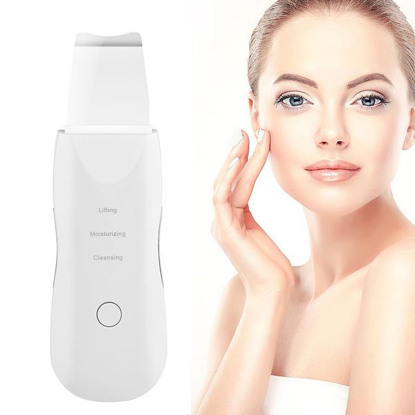 purificador de pele ultrassônico limpeza facial removedor de cravo máquina peeling pá vibração massageador ferramentas