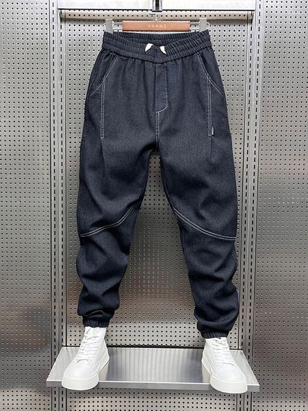 Jeans da uomo Pantaloni da strada di alta qualità Pantaloni alla moda Harem larghi Pantaloni a gamba larga Pantaloni hip-hop Abbigliamento