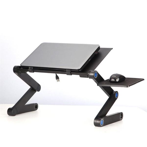 Алюминиевый сплав ноутбук складная стола с портативным столом для ноутбука подставка для кровати на диван -лоток держатель книги планшет