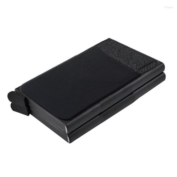 Titolari di carte Porta documenti per uomo e donna Double Metal Automatic-up Bag Sleeve Antifurto Swipe Clip Grande capacità