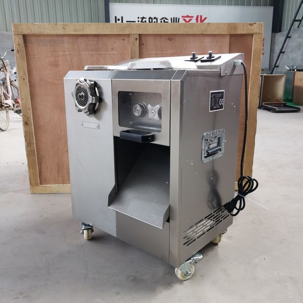 Linboss New Automatic Automatic Nevanless Steel Hearing Electric Meat Cutper Meat Cutter Commercial Shredding Machine
