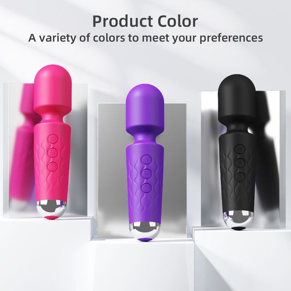 Mini-Vibrator-Sexspielzeug für Frauen, tragbarer AV-Stab, 20 Modi, Vibration, Mini-Massagegerät, Erwachsenenspielzeug
