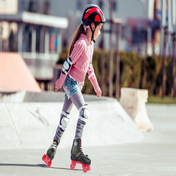 Luvas esportivas patins comuns de 4 rodas com tamanho ajustável 36 para meninas de 7 anos patinação ao ar livre perfeita e diversão 230717