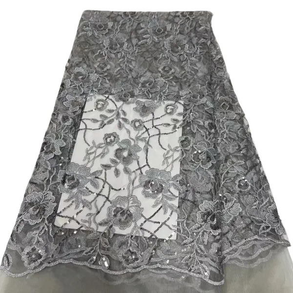 KY-6018 Африканец в продаже чистая тканевая кружевная ткань с блестками швейные ремеслы Женщины.