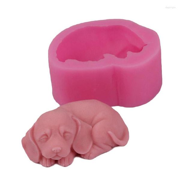 Stampi da forno Stampo per candele 3D Decorazione per torte per cani creativi Dolci per feste di festa Stampi fai-da-te per gelatina fatta in casa