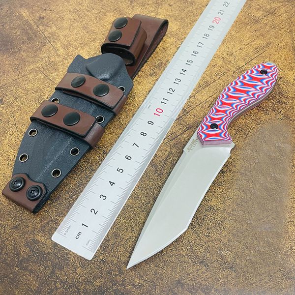 Promotion C7151 M2 Survival Straight Knife Z-Wear Satin Tanto Point Blade Full Tang G10 Griff Outdoor Kleine feststehende Messer mit Kydex