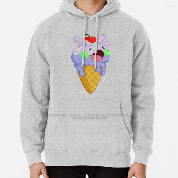 Felpe con cappuccio da uomo Ice Goomy Felpa con cappuccio Maglione 6xl Cotton Icecream Melting Sweet Anime Sprinkles Cherry Women Teenage Big Size