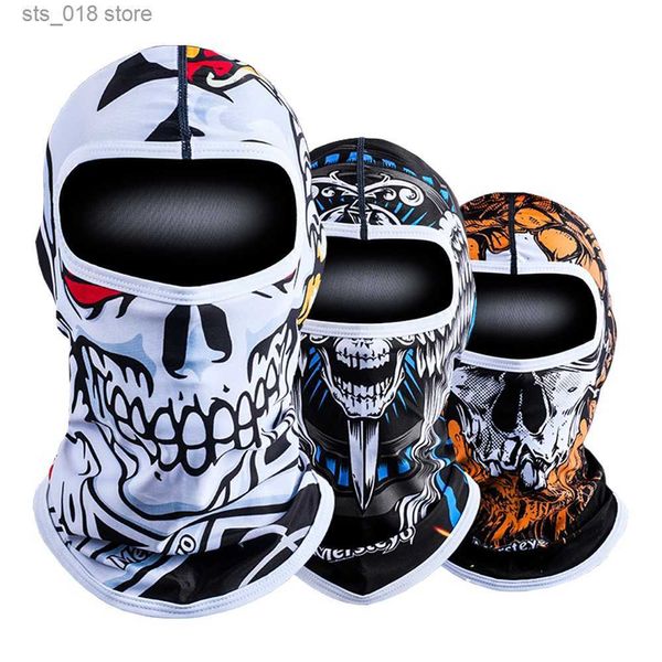 Toucas de Ciclismo Máscaras Balaclava Bandana Esqueleto Pescoço Polaina Ciclismo Máscara Facial Cachecóis para Caminhada Faixa de Cabeça Camping Schlauchschal Masculino Leve Verão T230718