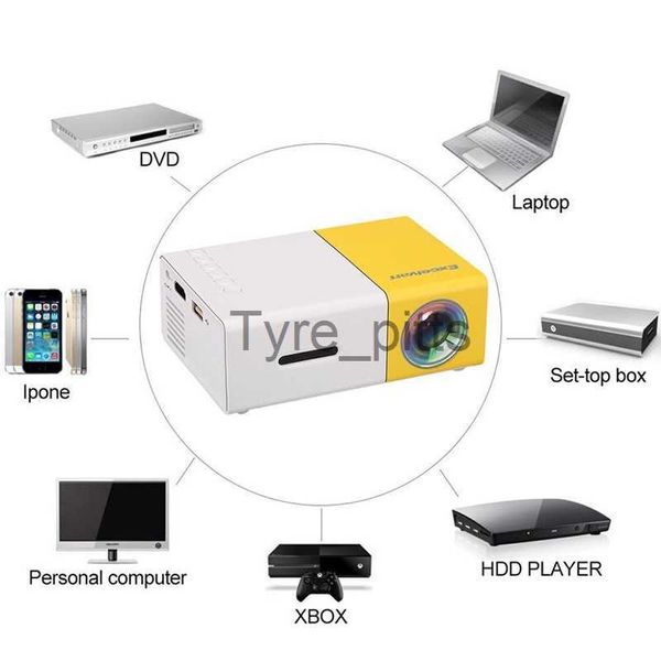 Sonstiges Projektorzubehör YG300 Huishoudelijke Full High Definition MIni LCD-Projektor ONS-Stecker US-Stecker 1080P Mini tragbares Projekt Home Media Player x0717