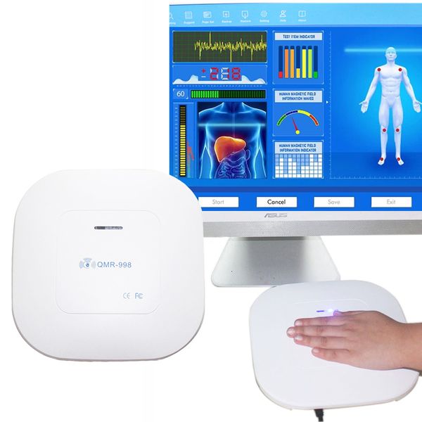 Dispositivi per la cura del viso QMR998 Analizzatore magnetico a risonanza Set Hand Touch Body Health con 52 rapporti 10a generazione 230617