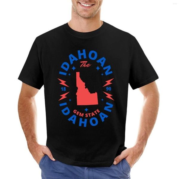 Polo da uomo Idahoan - Idaho State Flag National Day T-Shirt Ragazzi Magliette bianche Magliette carine Magliette nere per uomo